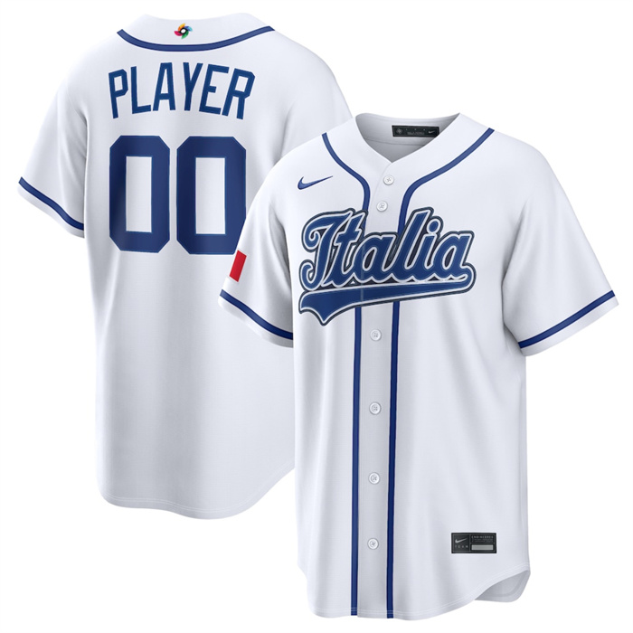 Italy Baseball Active Player Custom 2026 World Baseball Classic Home Stadium Stitched Jersey