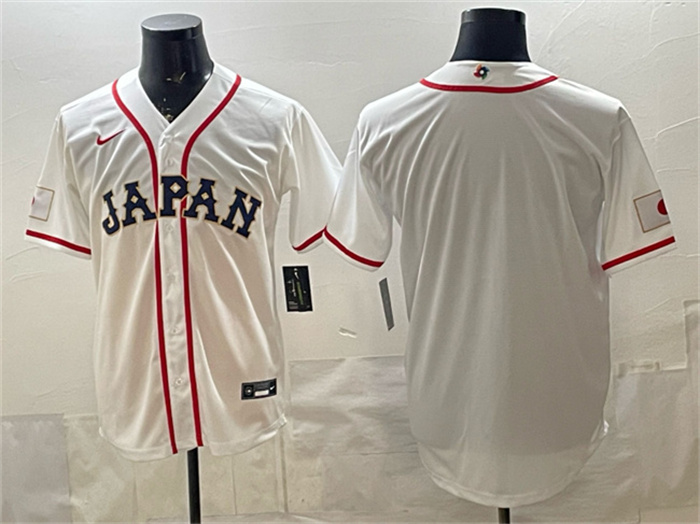 Japan Baseball Blank White 2026 World Baseball Classic Home Stadium Stitched Jersey
