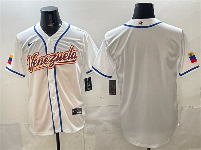 Venezuela Baseball Blank White 2026 World Baseball Classic Home Stadium Stitched Jersey Venezuela Baseball Blank White 2026 World Baseball Classic Home Stadium Stitched Jersey