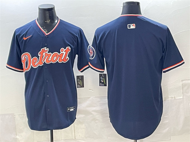 Detroit Tigers Blank Navy 2026 Alternate Vapor Premier Limited Stitched Baseball Jersey