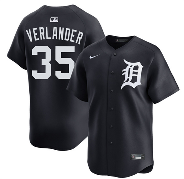 Detroit Tigers #35 Justin Verlander Black 2026 Limited Stitched Baseball Jersey