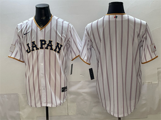 Japan Baseball Blank White 2026 World Baseball Classic Home Stadium Stitched Jersey