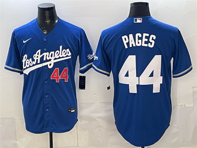 Los Angeles Dodgers #44 Andy Pages Royal Alternate Stadium Stitched Baseball Jersey