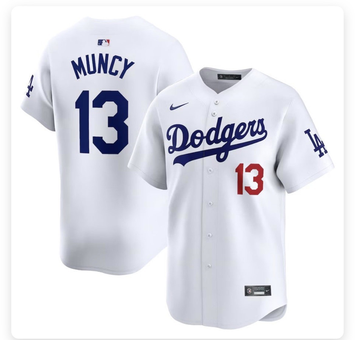 Los Angeles Dodgers #13 Max Muncy Blue Stitched MLB Cool Base Nike Jersey Los Angeles Dodgers #13 Max Muncy Blue Stitched MLB Cool Base Nike Jersey