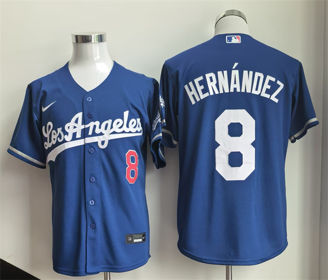 Los Angeles Dodgers #8 Enrique Hern??ndez Royal 2026 Gold Collection Stitched Baseball Jersey