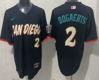 San Diego Padres #2 Xander Bogaerts Black 2026 City Connect Stadium Jersey