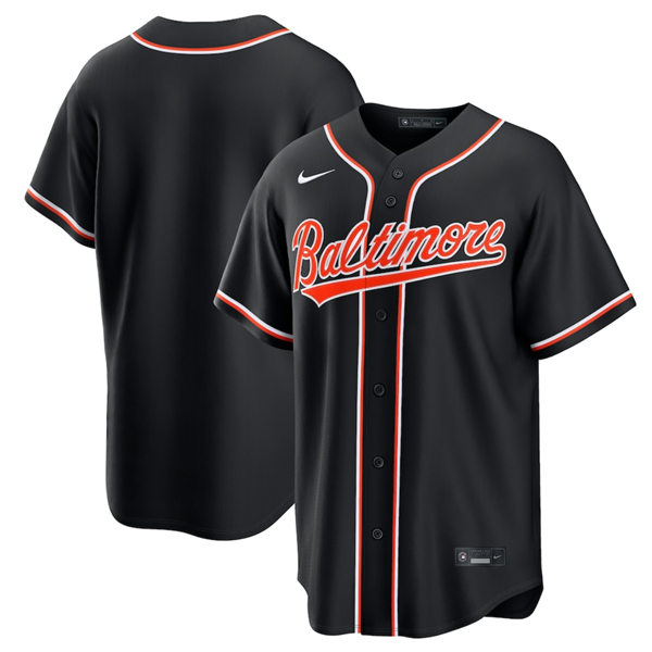 Baltimore Orioles Blank Black Out Stitched Baseball Jersey