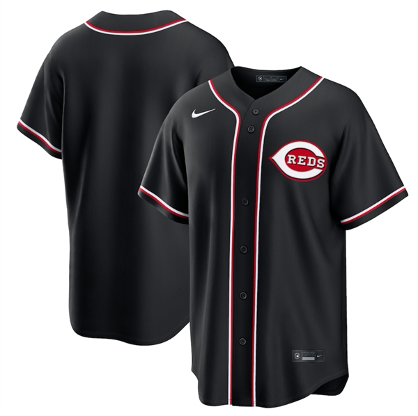 Cincinnati Reds Blank Black Out Stitched Baseball Jersey Cincinnati Reds Blank Black Out Stitched Baseball Jersey