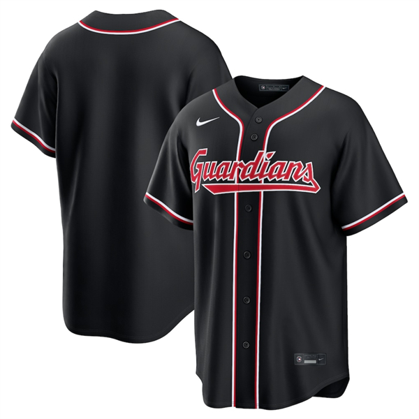 Cleveland Guardians Blank 2026 Black Out Stitched Baseball Jersey