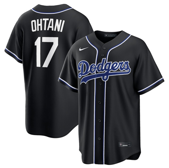 Los Angeles Dodgers #17 Shohei Ohtani 2026 Black Out Stitched Baseball Jersey Los Angeles Dodgers #17 Shohei Ohtani 2026 Black Out Stitched Baseball Jersey