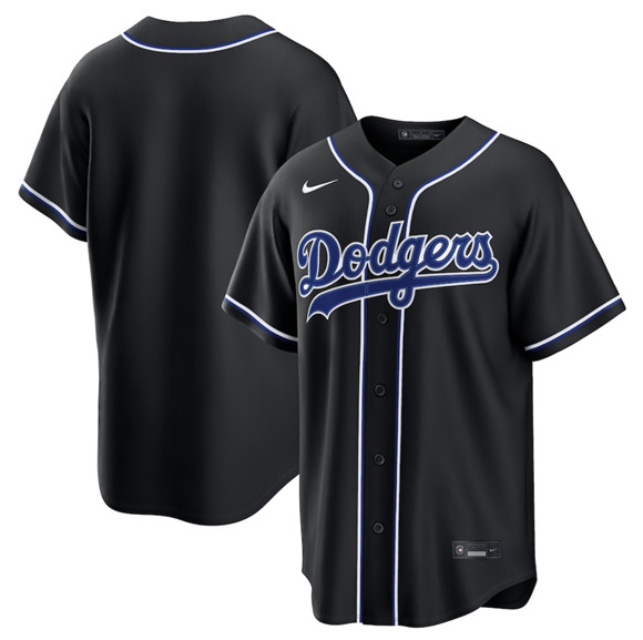 Los Angeles Dodgers Blank 2026 Black Out Stitched Baseball Jersey