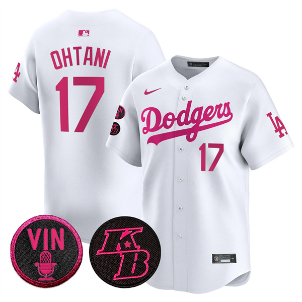 Los Angeles Dodgers #17 Shohei Ohtani White 2026 Mother??s Day Vapor Premier Limited Stitched Baseball Jersey