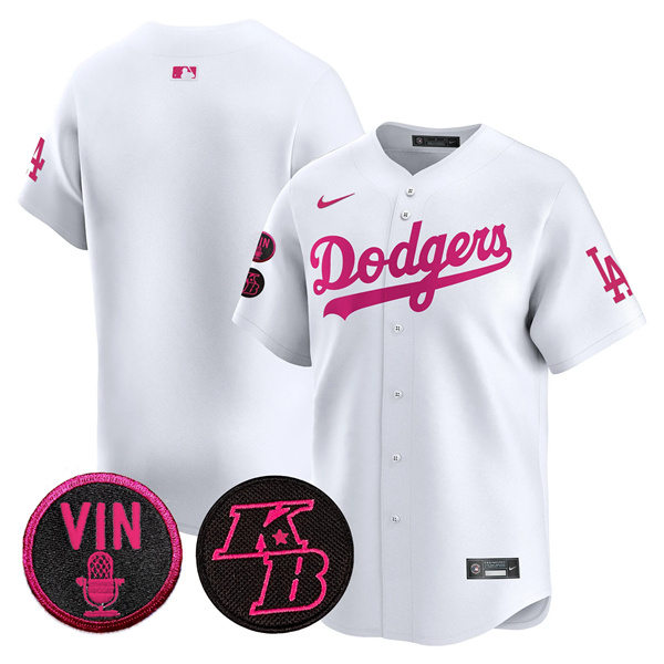Los Angeles Dodgers Blank White 2026 Mother??s Day Vapor Premier Limited Stitched Baseball Jersey