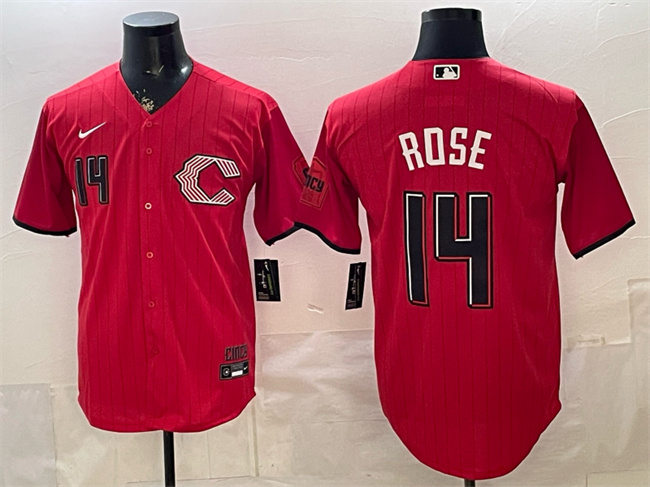 Cincinnati Reds #14 Pete Rose Red 2026 City Connect Stadium Stitched Baseball Jersey