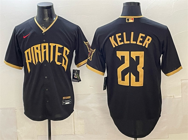 Pittsburgh Pirates #23 Mitch Keller Black 2026 City Connect Stadium Stitched Baseball Jersey