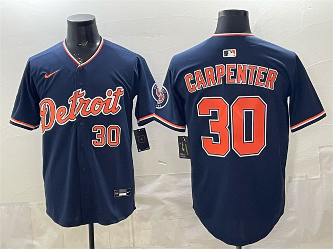 Detroit Tigers #30 Kerry Carpenter Navy 2026 Alternate Vapor Premier Limited Stitched Baseball Jersey