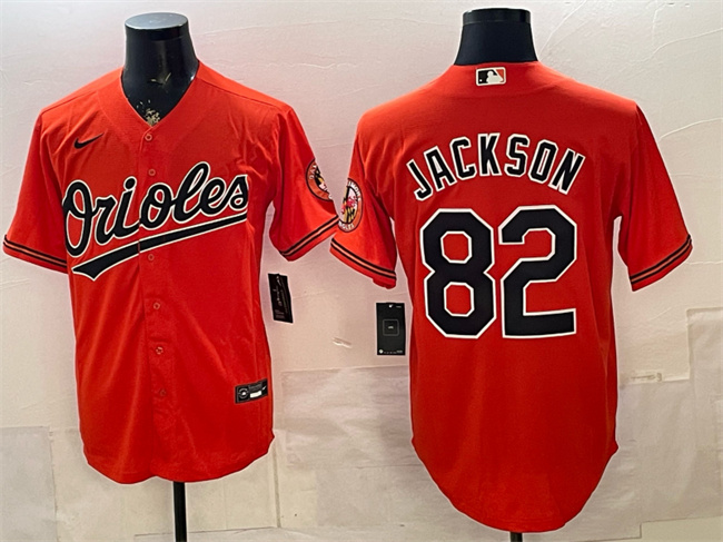 Baltimore Orioles #82 Jeremiah Jackson Orange Cool Base Stitched Baseball Jersey Baltimore Orioles #82 Jeremiah Jackson Orange Cool Base Stitched Baseball Jersey