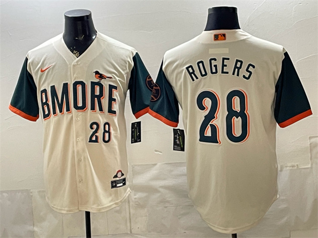 Baltimore Orioles #28 Trevor Rogers Natural 2026 City Connect Stadium Stitched Baseball Jersey