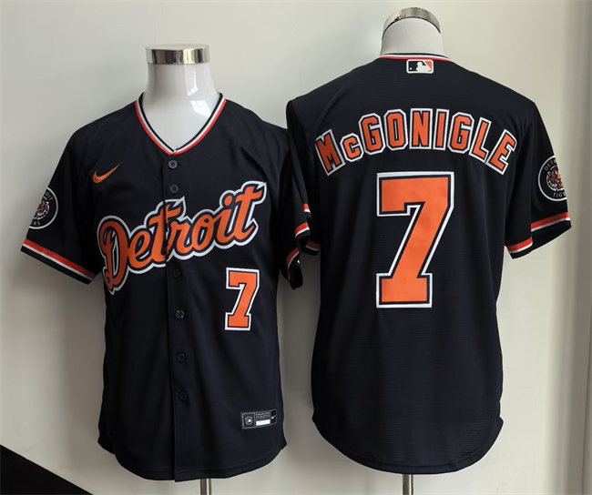 Detroit Tigers #7 Kevin McGonigle Black 2026 Alternate Vapor Premier Limited Stitched Baseball Jersey