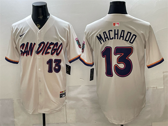 San Diego Padres #13 Manny Machado Cream 2026 City Connect Stadium Stitched Baseball Jersey