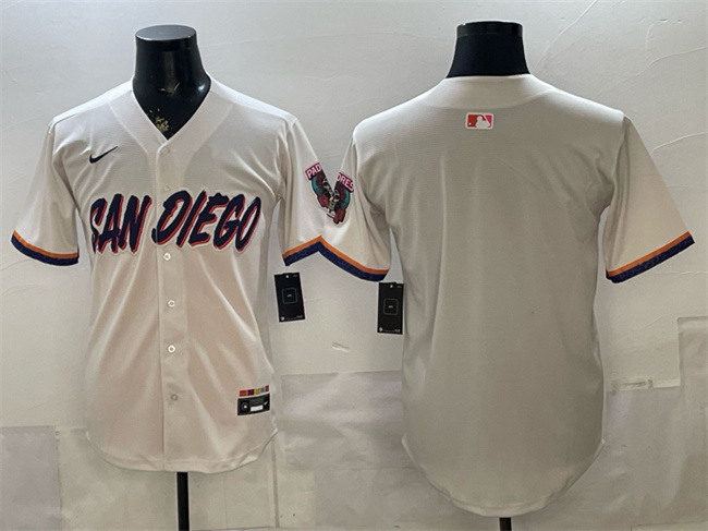 San Diego Padres Blank Cream 2026 City Connect Stadium Stitched Baseball Jersey San Diego Padres Blank Cream 2026 City Connect Stadium Stitched Baseball Jersey