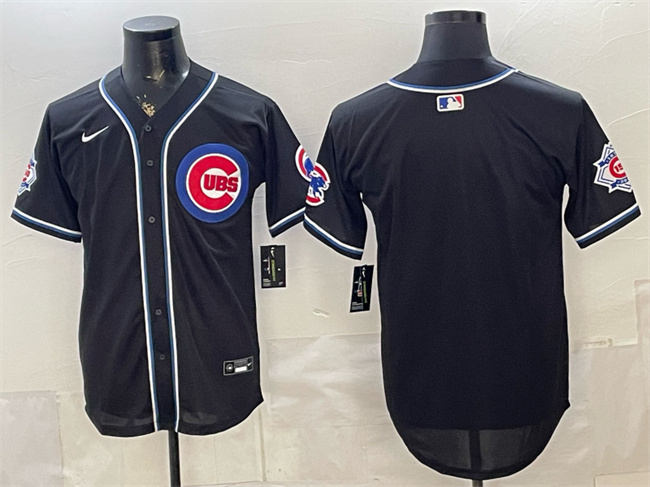 Chicago Cubs Blank 2026 Fashion Replica Black Out Stitched Baseball Jersey