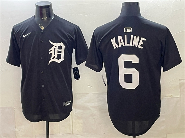 Detroit Tigers #6 Al Kaline Black Limited Stitched Baseball Jersey