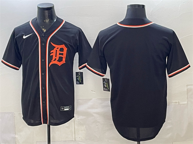 Detroit Tigers Blank 2026 Fashion Replica Black Out Stitched Baseball Jersey Detroit Tigers Blank 2026 Fashion Replica Black Out Stitched Baseball Jersey