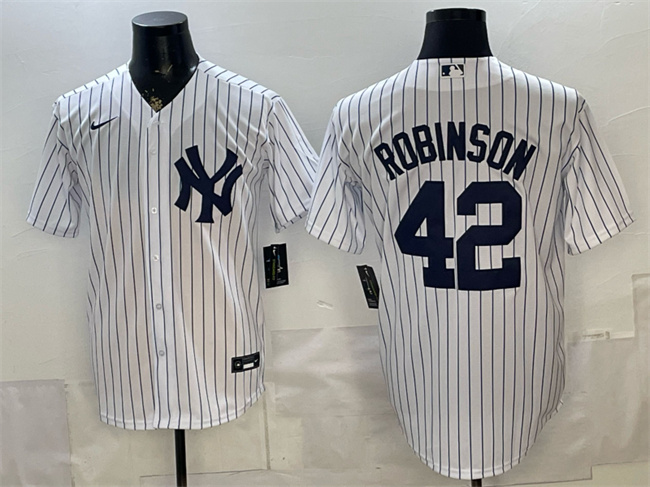 New York Yankees #42 Jackie Robinson White Stitched Baseball Jersey