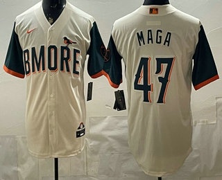 Baltimore Orioles #47 MAGA Cream 2026 City Connect Stadium Jersey