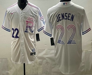 Kansas City Royals #22 Carter Jensen White 2026 City Connect Stadium Jersey