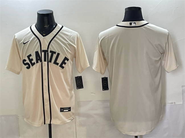 Seattle Mariners Blank Cream Alternate Stitched Baseball Jersey Seattle Mariners Blank Cream Alternate Stitched Baseball Jersey