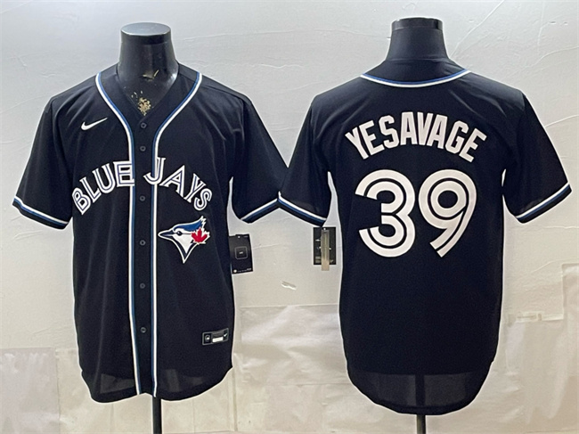 Toronto Blue Jays #39 Trey Yesavage 2026 Fashion Replica Black Out Stitched Baseball Jersey