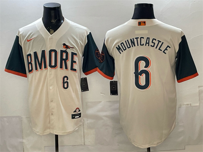 Baltimore Orioles #6 Ryan Mountcastle Natural 2026 City Connect Stadium Stitched Baseball Jersey