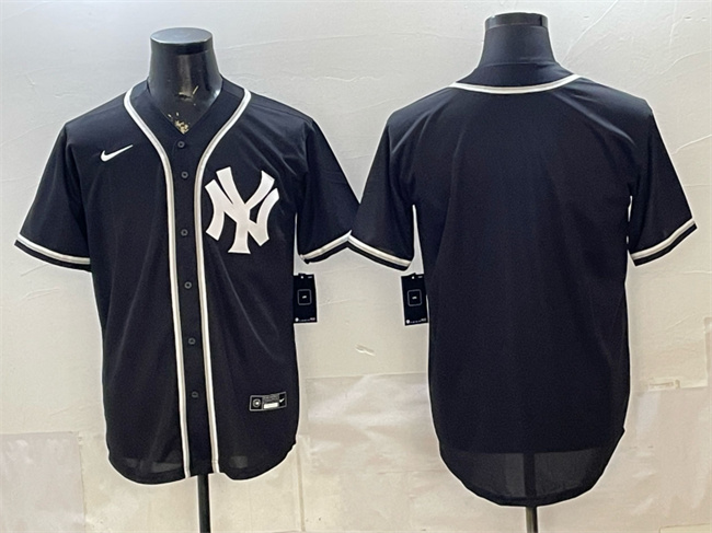 New York Yankees Blank 2026 Fashion Replica Black Out Stitched Baseball Jersey