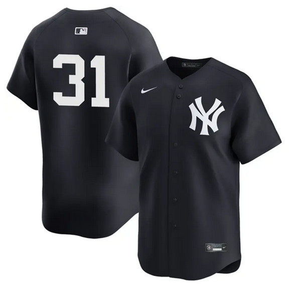New York Yankees #31 Cam Schlittler Navy 2026 Alternate Limited Stitched Baseball Jersey