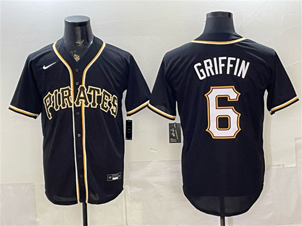 Pittsburgh Pirates #6 Konnor Griffin 2026 Fashion Black Out Stitched Baseball Jersey