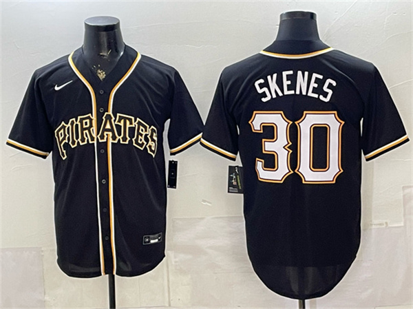Pittsburgh Pirates #30 Paul Skenes 2026 Fashion Black Out Stitched Baseball Jersey