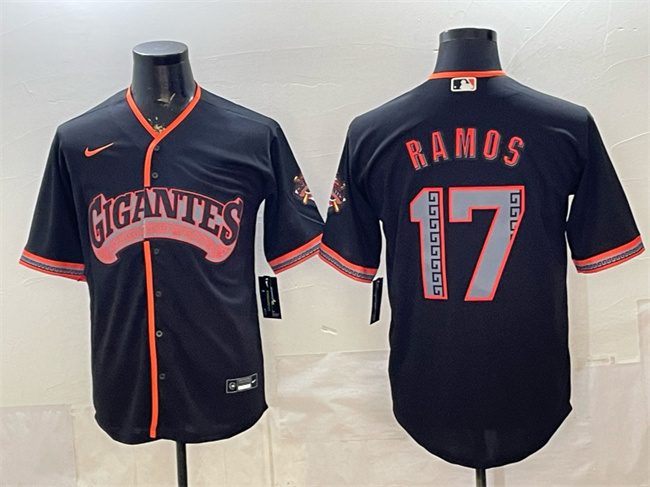 San Francisco Giants #17 Heliot Ramos Black 2026 Alternate Stadium Stitched Baseball Jersey