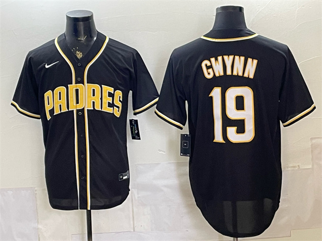 San Diego Padres #19 Tony Gwynn 2026 Fashion Replica Black Out Stitched Baseball Jersey