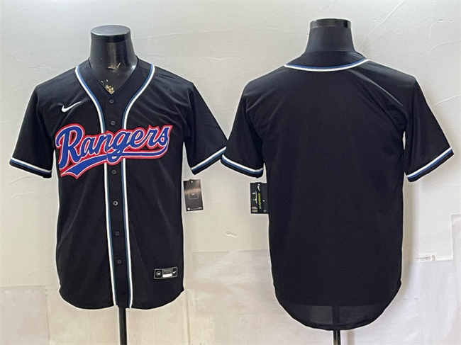 Texas Rangers Blank 2026 Fashion Replica Black Out Stitched Baseball Jersey