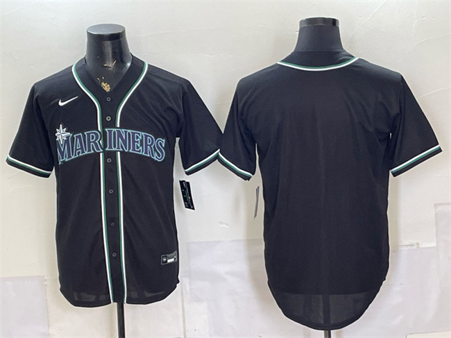 Seattle Mariners Blank 2026 Fashion Replica Black Out Stitched Baseball Jersey Seattle Mariners Blank 2026 Fashion Replica Black Out Stitched Baseball Jersey