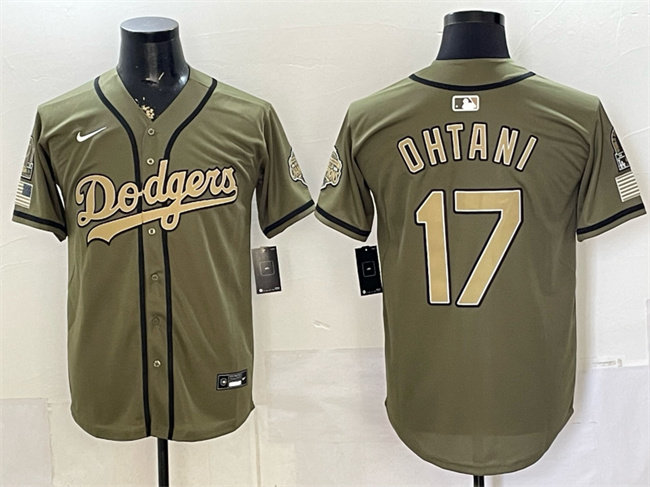 Los Angeles Dodgers #17 Shohei Ohtani Olive 2026 Armed Forces Day Stitched Baseball Jersey Los Angeles Dodgers #17 Shohei Ohtani Olive 2026 Armed Forces Day Stitched Baseball Jersey