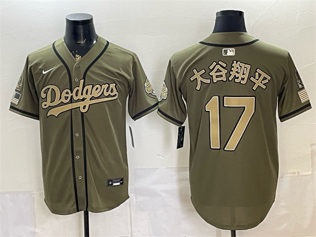 Los Angeles Dodgers #17 ??????? Olive 2026 Armed Forces Day Stitched Baseball Jersey
