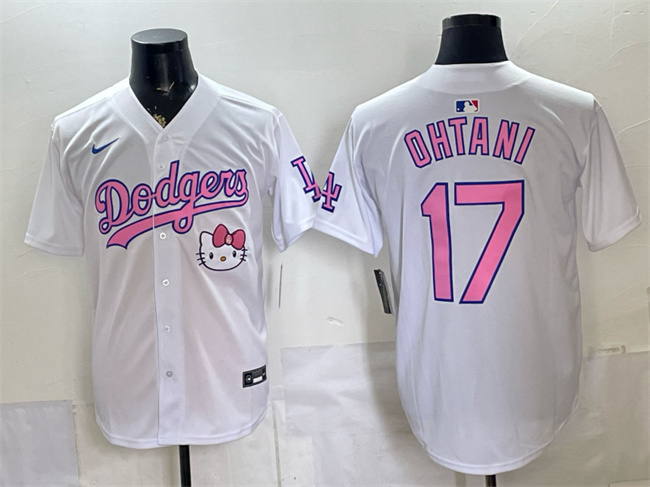 Los Angeles Dodgers #17 Shohei Ohtani White 2025 Hello Kitty Vapor Limited Stitched Baseball Jersey Los Angeles Dodgers #17 Shohei Ohtani White 2025 Hello Kitty Vapor Limited Stitched Baseball Jersey