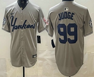 New York Yankees #99 Aaron Judge Grey Limited Jersey
