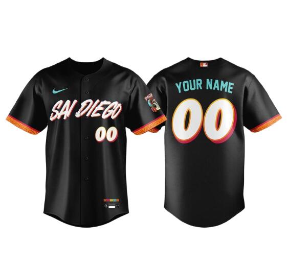 Custom San Diego Padres 2026 City Connect Stadium Baseball Stitched Jersey Custom San Diego Padres 2026 City Connect Stadium Baseball Stitched Jersey
