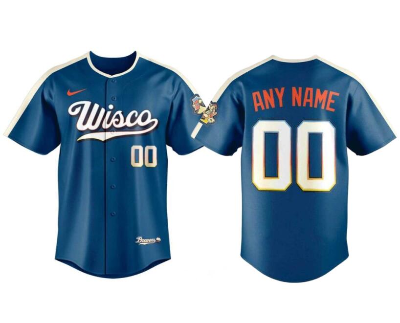 Milwaukee Brewers Custom Mineral Blue 2026 City Connect Stadium Stitched Stitched Baseball Jersey Milwaukee Brewers Custom Mineral Blue 2026 City Connect Stadium Stitched Stitched Baseball Jersey
