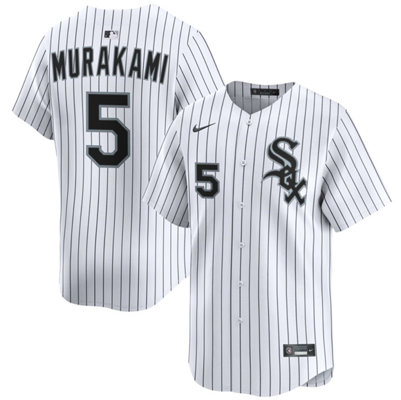 Chicago White Sox #5 Munetaka Murakami White 2025 Home Limited Stitched Baseball Jersey