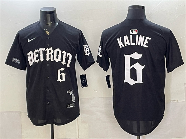 Detroit Tigers #6 Al Kaline 2026 Black 'Motor Gothic Edition' Vapor Premier Limited Stitched Baseball Jersey